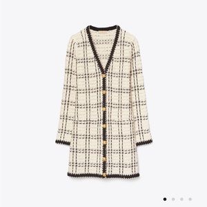 Tory Burch Tweed Kendra coat, size M